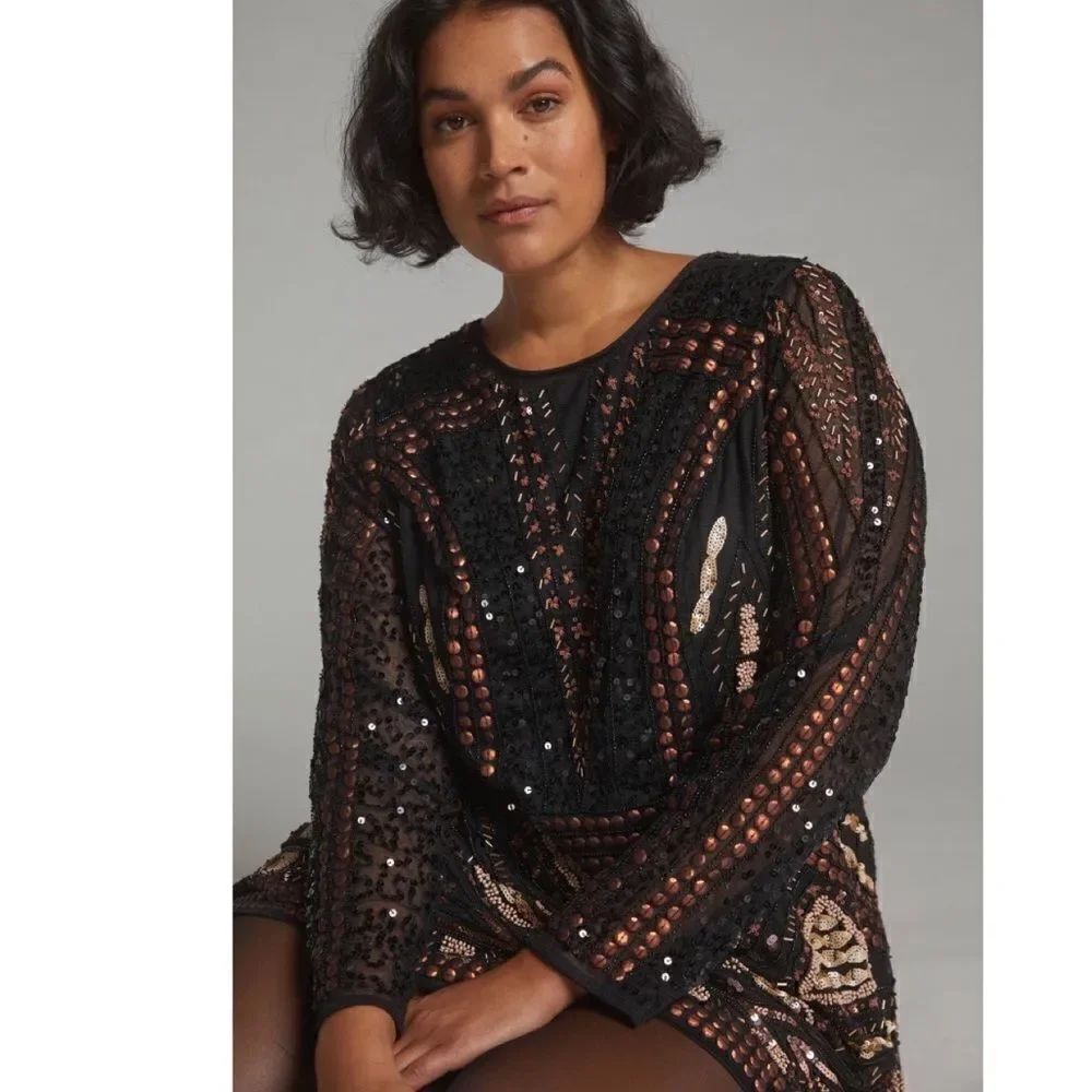 Let Me Be Beaded Mini Dress - Picture 6 of 10